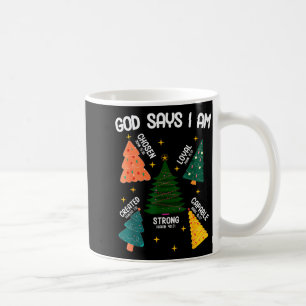 Caneca De Café Deus Diz Eu Sou Amante de Árvore de Natal Homens M