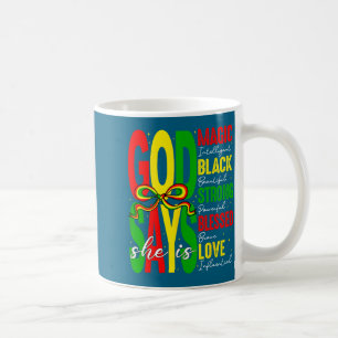 Caneca De Café Deus Diz Que Ela É Amor Abençoa História Africana
