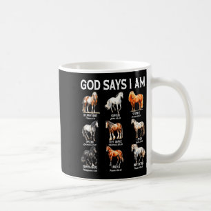 Caneca De Café Deus Diz Que Eu Sou Cavalo Cristã Garota Adolescen