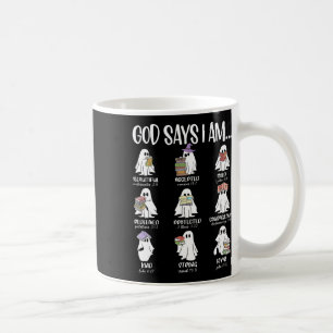 Caneca De Café Deus Diz Que Sou Ghost Ghost Bastante Lendo Livros