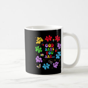 Caneca De Café Deus Diz Que Você É Autismo Versículo Da Bíblia Cr