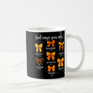 Caneca De Café Deus Diz Que Você É Bíblico Cristão Coquete Arco D