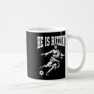 Caneca De Café Deus do Meme Engraçado Natal Cristão Ele Está Rizz
