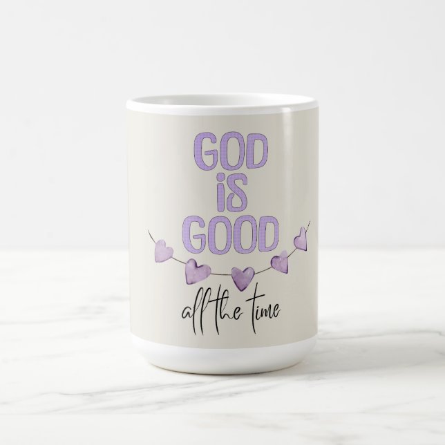 Caneca De Café Deus é bom o tempo todo (Centro)