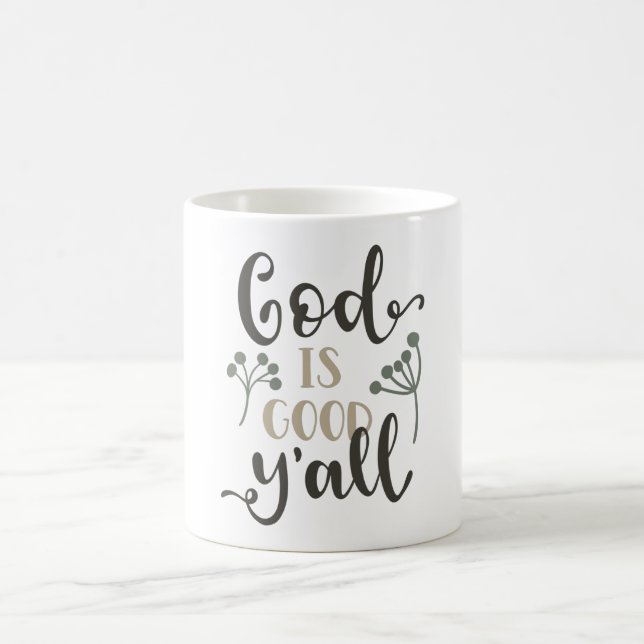 Caneca De Café Deus é bom para todos (Centro)