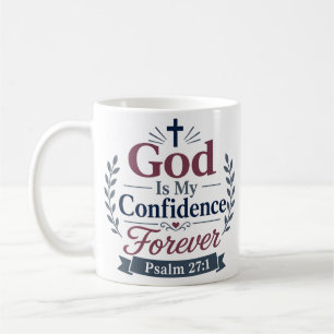 Caneca De Café Deus É Minha Confiança Para Sempre Citação de Fé