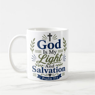 Caneca De Café Deus É Minha Luz E Salvação Citação De Fé