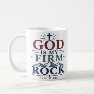 Caneca De Café Deus É Minha Rocha Firme Citação de Escritura Reli
