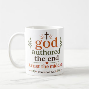 Caneca De Café Deus Escreveu O Fim Confie No Meio Cristão