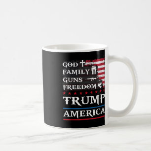Caneca De Café Deus Famílias Armas & Suporte para a Freedom T