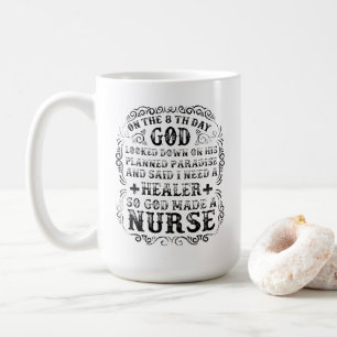 Caneca De Café Deus Fez Uma Enfermeira