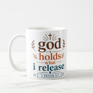 Caneca De Café Deus Guarda o Que Eu Solto Escritura Cristã