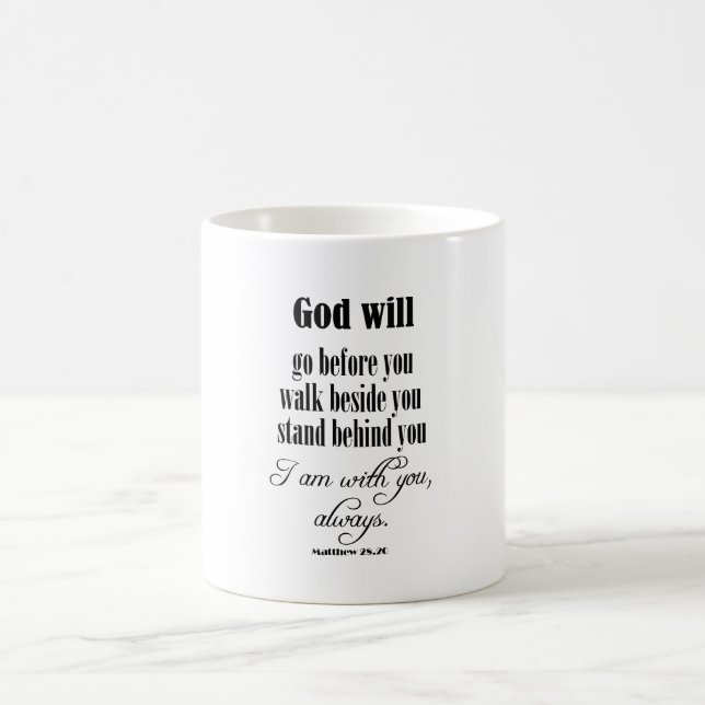 Caneca De Café Deus Inspirador Cita com Verdadeira Bíblia (Centro)
