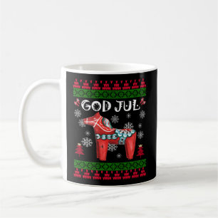 Caneca De Café Deus Jul Ugly Scandinavian Dala Horse