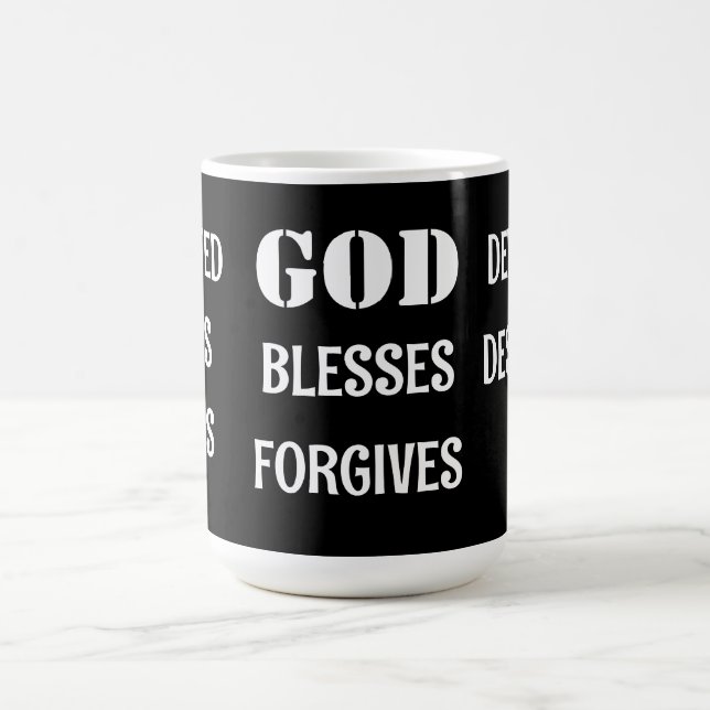 Caneca De Café DEUS ME CONCEBEU" Latte Mug (Centro)