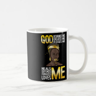 Caneca De Café Deus Me Projetou História Negra Mês Blm Melanin Ch