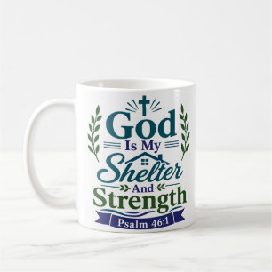 Caneca De Café Deus Meu Refúgio E Força Verso Pacífico