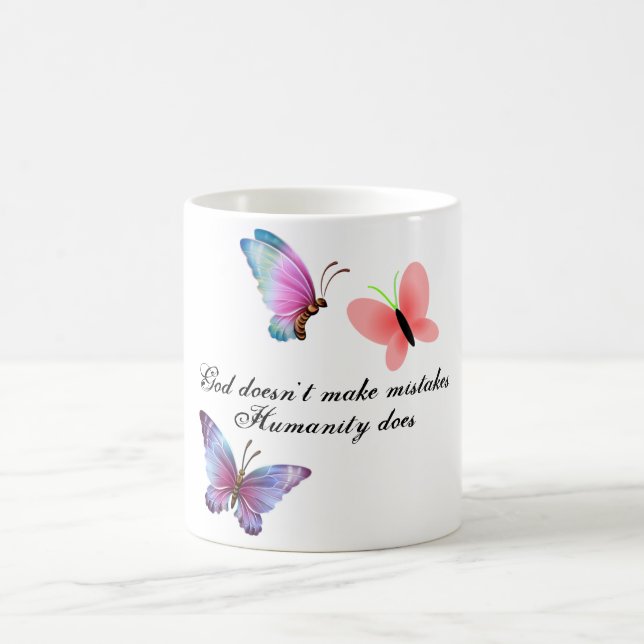 Caneca De Café "DEUS NÃO COMETE ERROS" 11 Oz. CAFÉ MUG (Centro)