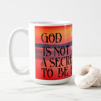 Caneca De Café deus não é segredo para ser guardado Mug