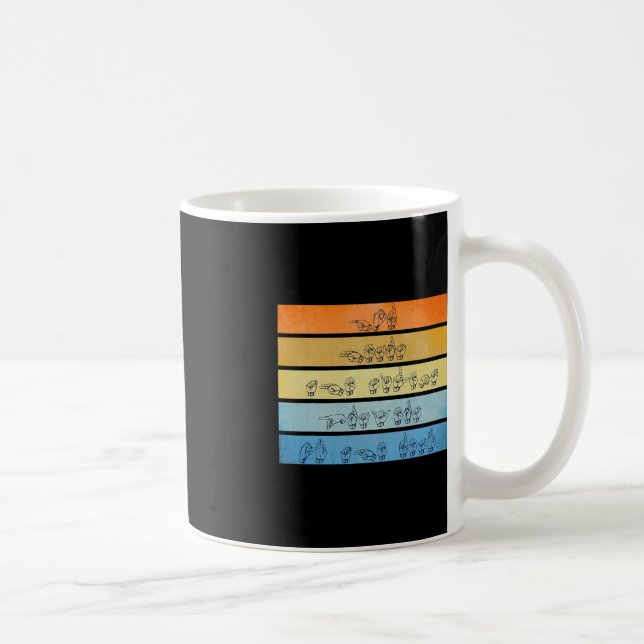 Caneca De Café Deus Oculta Orações Sensibilização Surda Sinal de  (Direita)