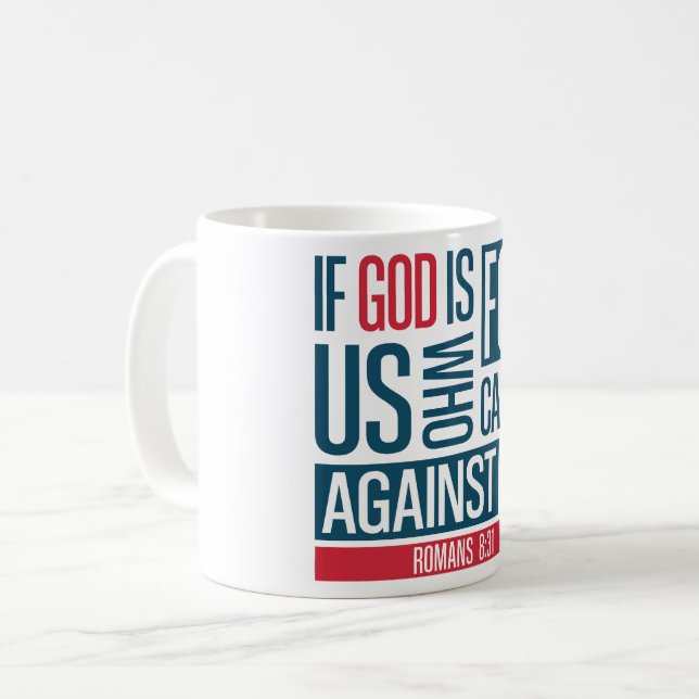 Caneca De Café Deus por nós (Frente Esquerda)