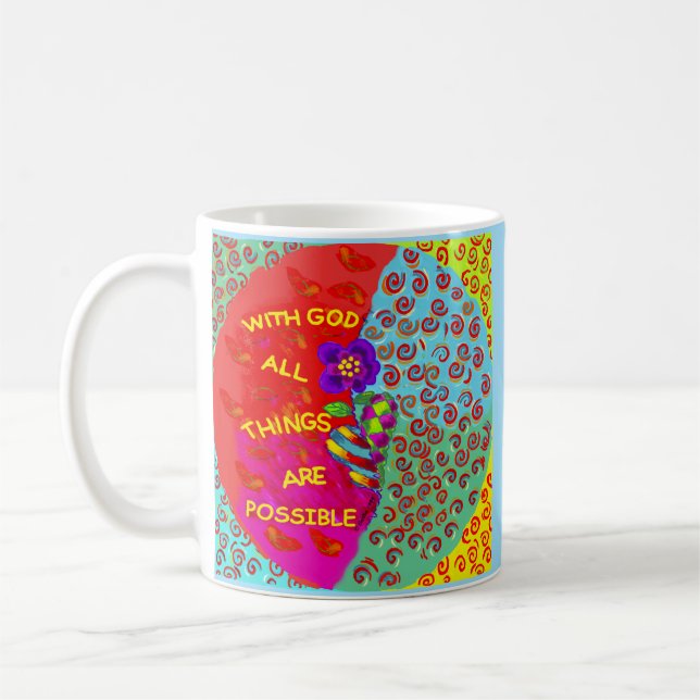 Caneca De Café Deus Power Christian Mug (Esquerda)