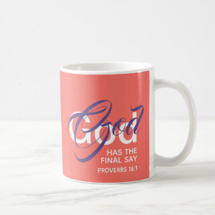 Caneca De Café DEUS TEM O ÚLTIMO SINAL DAS Escrituras Monograma