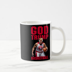 Caneca De Café Deus Trump Esqueleto Engraçado Trump Patriótico Re