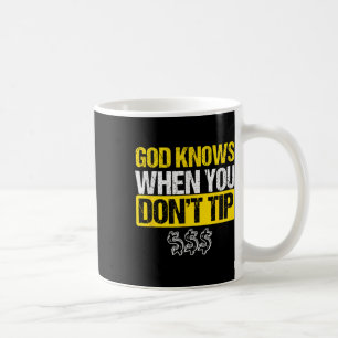 Caneca De Café Deus White Tip Barman Garçom Pub Gift