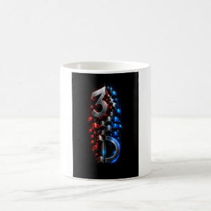Caneca De Café Deusa 3D Micro Mosaico