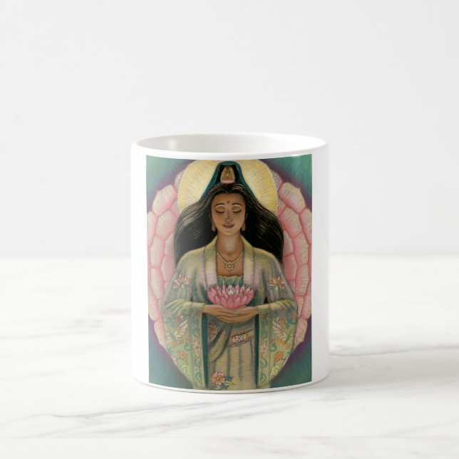Caneca De Café Deusa de Kuan Yin da piedade (Centro)