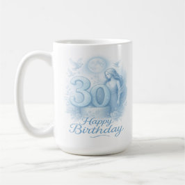Caneca De Café Deusa dos Trinta: Celestial Birthday Mug