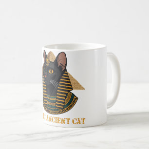 Caneca De Café Deusa Gata do Antigo Egito Bastet Arte Vintage