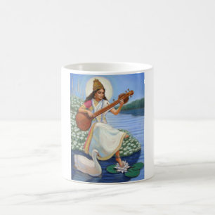 Caneca De Café Deusa Sarasvati