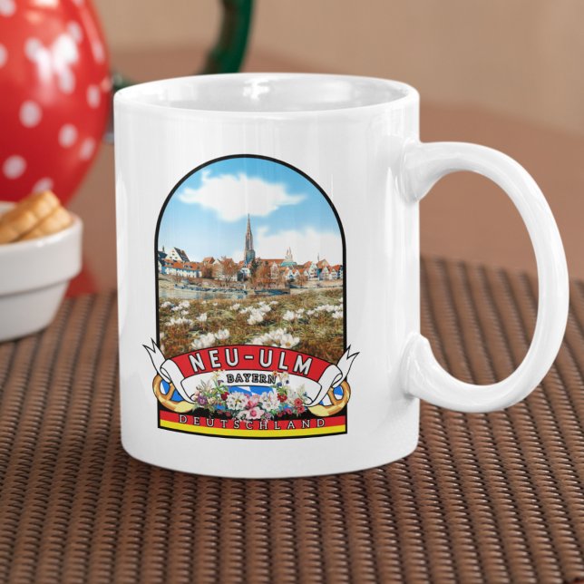 Caneca De Café Deutschland Neu-Ulm Vintage souvenir (Neu-Ulm: Kaffeegenuss in bayerischem Flair und historischer Umgebung.)