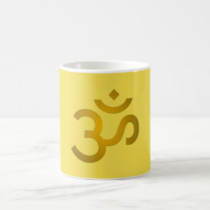 Caneca De Café Devanagari om - Canário