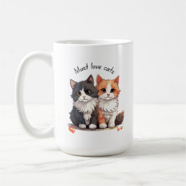Caneca De Café Deve amar gatos Mug