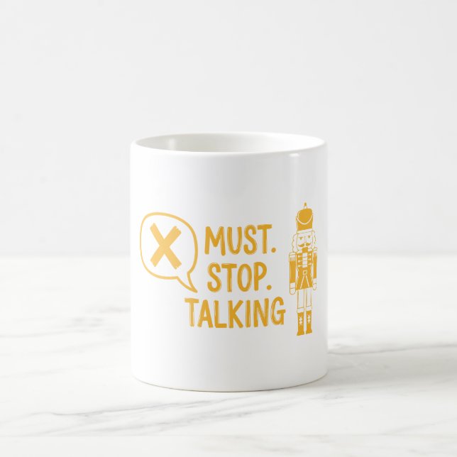 Caneca De Café Deve Parar de Falar (Centro)