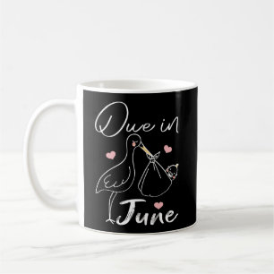 Caneca De Café Devido Em Junho Cisne Engraçado Carregando Um Bebê