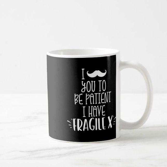 Caneca De Café Devo Bigodear Que Você Seja Paciente Tenho Criança (Direita)