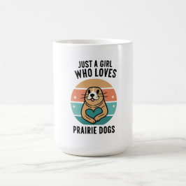 Caneca De Café Devoção: Apenas uma garota que ama cães da Prairie