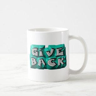 Caneca De Café Devolver Citação Sabedoria Cinza Teal Estilado