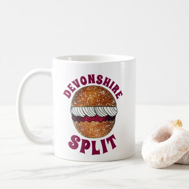 Caneca De Café Devonshire Split British Pastores UK Baking (Com Donut)