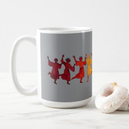 Caneca De Café Dez Senhores Saltando Estêncil 4