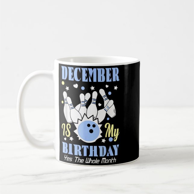 Caneca De Café Dezembro é aniversário o mês inteiro engraçado (Esquerda)