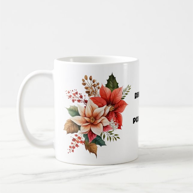 CANECA DE CAFÉ DEZEMBRO - POINSETTIA (Esquerda)