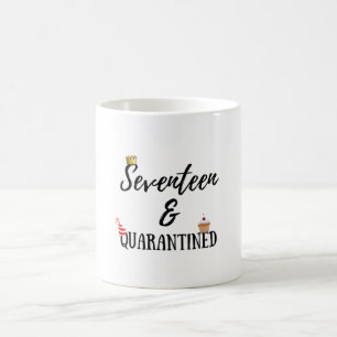 Caneca De Café Dezessete Aniversários Em Quarto Com 17 Anos