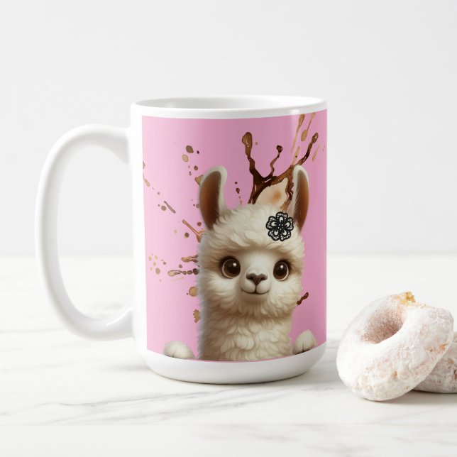 Caneca De Café Di-llama  (Com Donut)