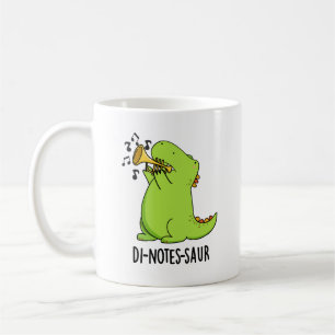 Caneca De Café Di-notes-saur Piada de Dinossauro Engraçado