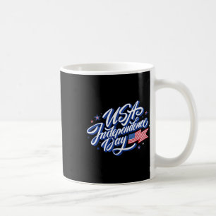 Caneca De Café Dia 4 de julho Independência Estados Unidos Bandei
